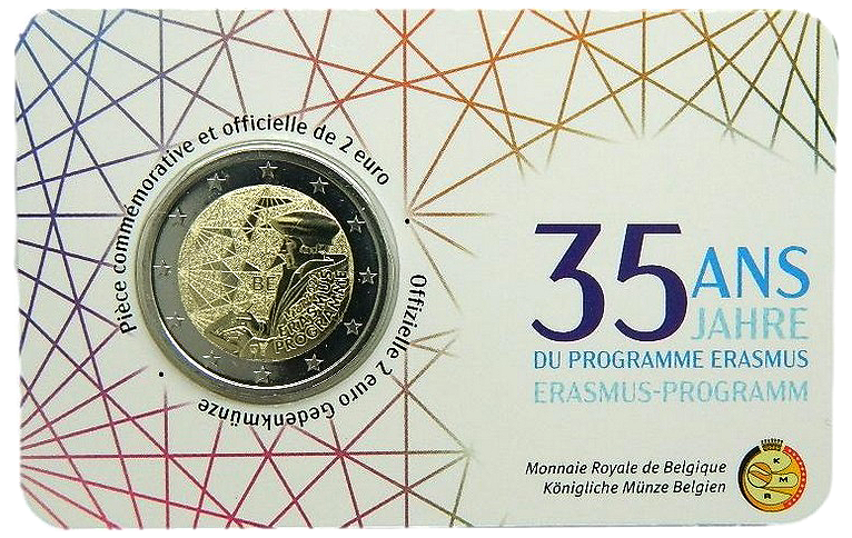 2 euros conmemorativa 35 Aniversario del Programa Erasmus